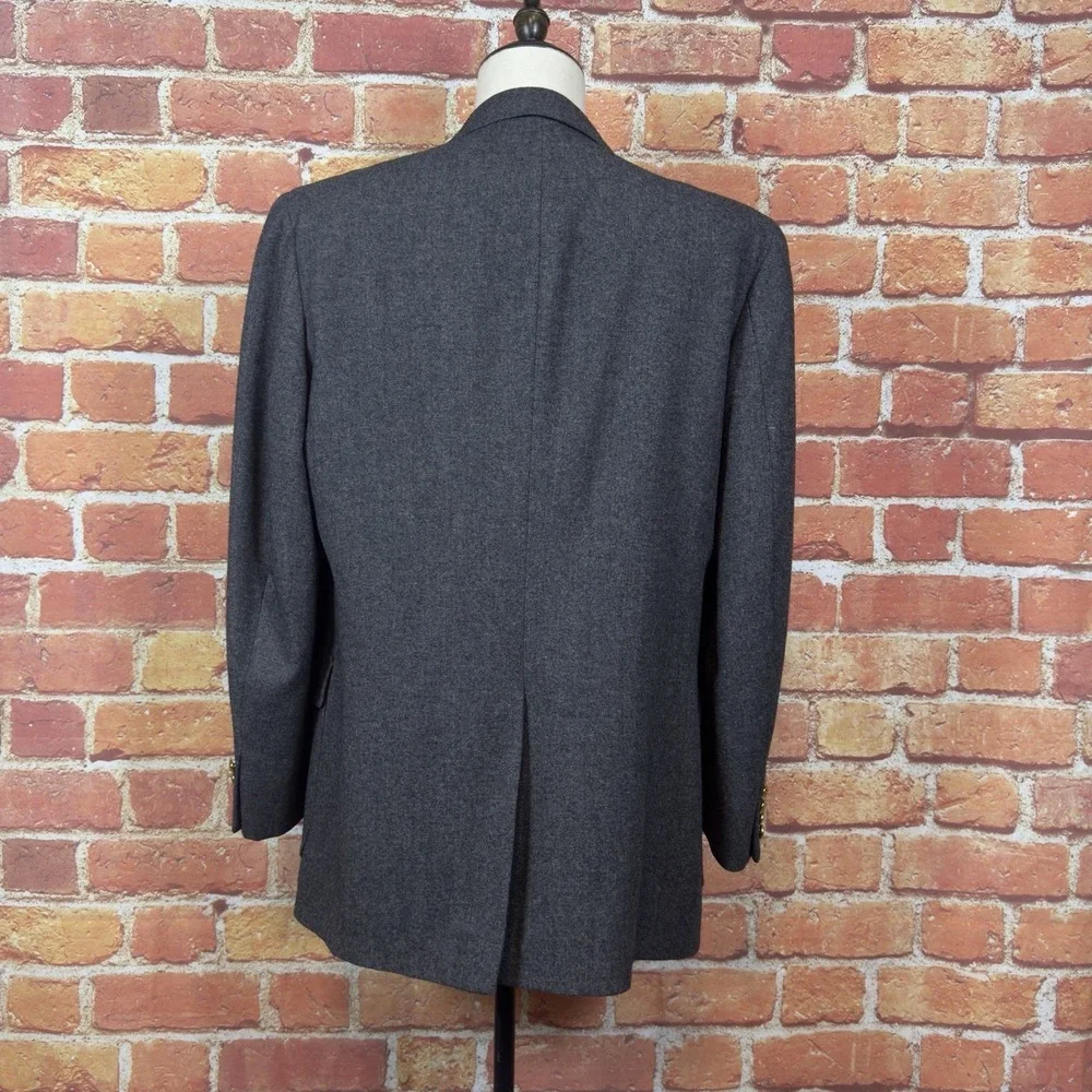 Neil Martin for The Broadway Vintage 1990's 100% Wool Sport Coat‎ Gray 44L Gold